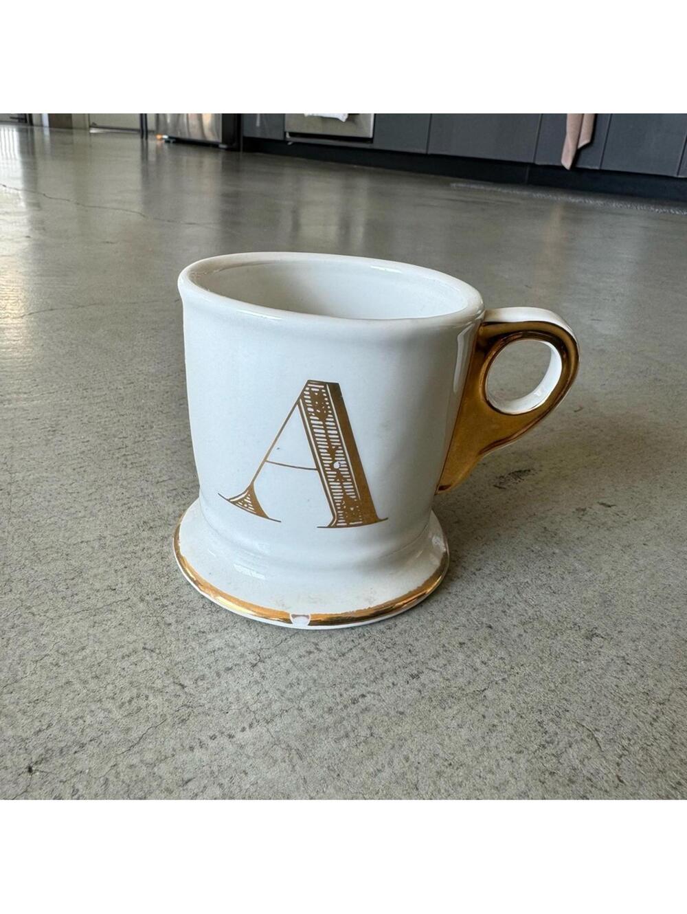 Anthropologie / Monogram Mug A letter, 384ml